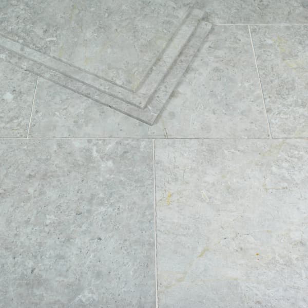 Sky Grey Tumbled Marble