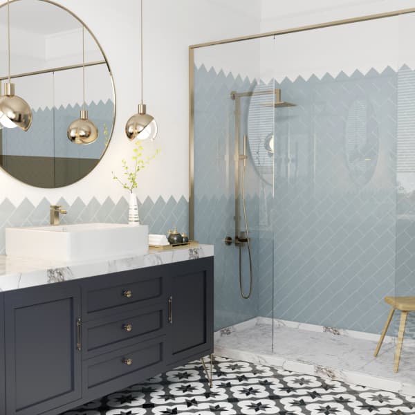 Soho Cloud Blue Metro Tile